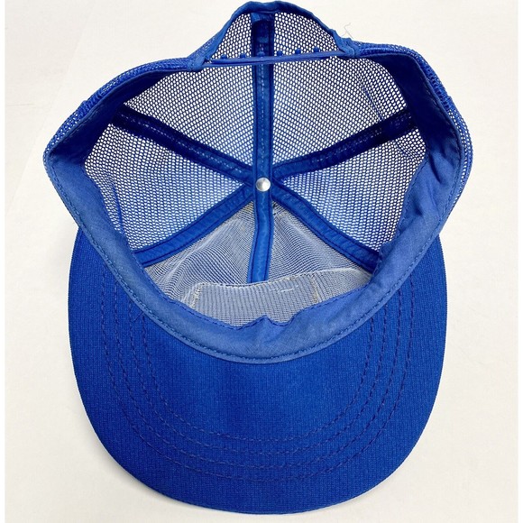 Todays American Builder Blue SnapBack trucker hat 80’s vintage mesh foam - Picture 7 of 8
